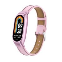esem curea din piele pentru Xiaomi Smart Band 8, 9 și 10 - Roz