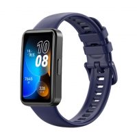 esem curea din silicon pentru Huawei Band 8, 9 și 10 - Albastru închis