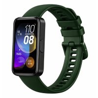 esem curea din silicon pentru Huawei Band 8, 9 și 10 - Verde închis