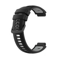 Curea din silicon eses pentru Garmin - Negru gri, 15 mm