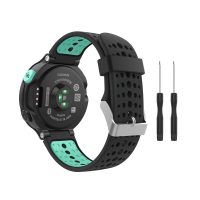 Curea din silicon perforată pentru Garmin - Negru mentă, 15 mm