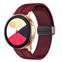 Curea din silicon eses cu cataramă magnetică 20 mm - Vișiniu