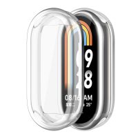 Husă din silicon pentru Xiaomi Smart Band 8 - Argintie