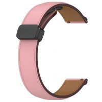Curea din piele eses cu cataramă magnetică 20 mm - Roz