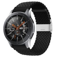 Curea din nailon împletit eses cu cataramă 22 mm - Negru