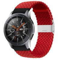 Curea din nailon împletit eses cu cataramă 22 mm - Roșu