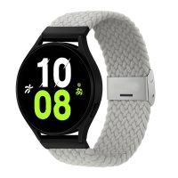 Curea din nailon împletit eses cu cataramă 22 mm - Gri deschis
