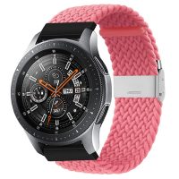 Curea din nailon împletit eses cu cataramă 22 mm - Roz