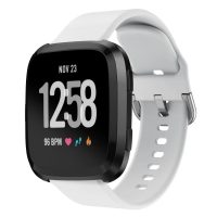 Brățară din silicon pentru Fitbit Versa - Mărimea L, Alb