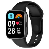 Curea din silicon pentru Xiaomi Redmi Watch 3 Active - Neagră