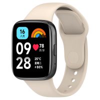 Brățară din silicon pentru Xiaomi Redmi Watch 3 Active - Bej