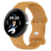 Brățară din silicon pentru Google Pixel Watch 1, 2 - Ocru, mărimea S