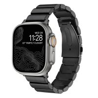 brățară din titan pentru Apple Watch - neagră 42mm, 44mm, 45mm, 49mm