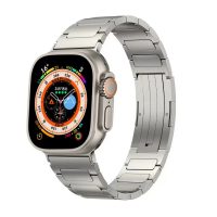 Brățară segmentată din titan eses pentru Apple Watch - Argintie mată 42mm, 44mm, 45mm, 49mm