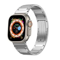 Brățară segmentată din titan eses pentru Apple Watch - Argintie lucioasă 38mm, 40mm, 41mm