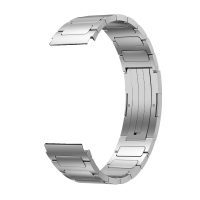 Brățară segmentată din titan eses - Argintie lucioasă, 22 mm