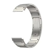 Brățară segmentată din titan eses - Argintie mată, 22 mm