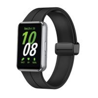 Brățara din silicon cu cataramă magnetică pentru Samsung Galaxy Fit 3 - Negru