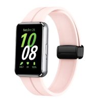 Brățara din silicon cu cataramă magnetică pentru Samsung Galaxy Fit 3 - Roz