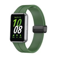 Brățara din silicon cu cataramă magnetică pentru Samsung Galaxy Fit 3 - Verde închis