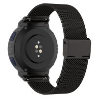 brățară din metal cu cataramă ajustabilă pentru Amazfit Active Edge - Negru