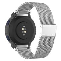 brățară din metal cu cataramă ajustabilă pentru Amazfit Active Edge - Argintie
