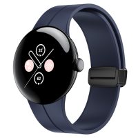 brățară din silicon cu cataramă magnetică pentru Google Pixel Watch 1, 2 - Albastru