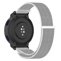 brățară din nailon cu velcro pentru Amazfit Active Edge - Gri alb