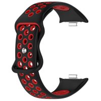 brățară din silicon perforată pentru Xiaomi Redmi Watch 4, Smart Band 8 Pro și 9 Pro - roșu