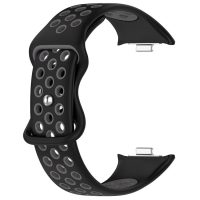 brățară din silicon perforată pentru Xiaomi Redmi Watch 4, Smart Band 8 Pro și 9 Pro - gri