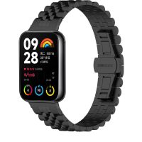 brățara metalică pentru Xiaomi Redmi Watch 4, Smart Band 8 Pro și 9 Pro - neagră