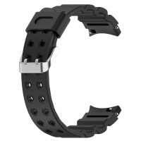 Brățară din silicon cu găuri pentru Samsung Galaxy Watch 4, 5, 6, 7 - Neagră, 20 mm