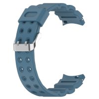 Brățară din silicon cu două rânduri pentru Samsung Galaxy Watch 4, 5, 6, 7 - Albastru, 20 mm