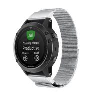 brățară Milano pentru Garmin - Argintie, QuickFit 26 mm