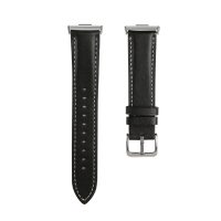 Brățară din piele pentru Huawei Watch Fit 3, 4 și 4 Pro - Neagră