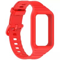 eses Brățară din silicon cu ramă pentru Honor Band 9 - Roșie