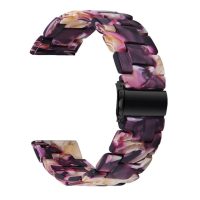 brățară din rășină epoxidică - Brățară violet închis cu model, 18 mm