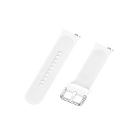 eses Curea din silicon cu introducere - Alb, 22 mm