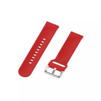 eses Curea din silicon cu introducere - Culoare roșie, 22 mm