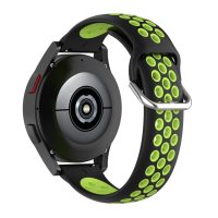 eses Curea sport din silicon cu introducere - Culoare negru-verde, 22 mm