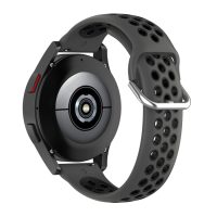 eses Curea sport din silicon cu introducere - Culoare gri-negru, 22 mm