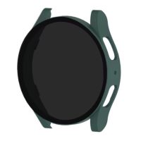 Husă de protecție cu sticlă fumurie pentru Samsung Galaxy Watch 7 44mm - Verde închis