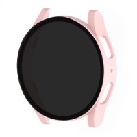 Husă de protecție cu sticlă fumurie pentru Samsung Galaxy Watch 7 44mm - Roz
