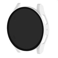 Husă de protecție cu sticlă fumurie pentru Samsung Galaxy Watch 7 44mm - Alb