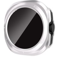 Husă de protecție cu sticlă fumurie pentru Samsung Galaxy Watch Ultra 47mm - Alb