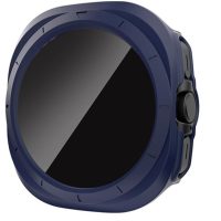 Husă de protecție cu sticlă fumurie pentru Samsung Galaxy Watch Ultra 47mm - Albastru închis
