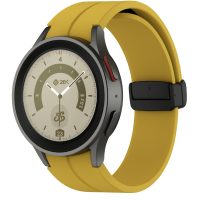 esec Brățară din silicon cu prindere magnetică pentru Samsung Galaxy Watch 4, 5, 6, 7 - Galben