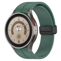 esec Brățară din silicon cu prindere magnetică pentru Samsung Galaxy Watch 4, 5, 6, 7 - Verde