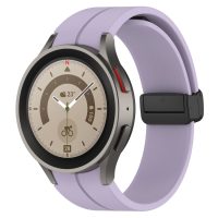 esec Brățară din silicon cu prindere magnetică pentru Samsung Galaxy Watch 4, 5, 6, 7 - Violet