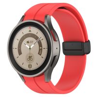 esec Brățară din silicon cu prindere magnetică pentru Samsung Galaxy Watch 4, 5, 6, 7 - Roșie